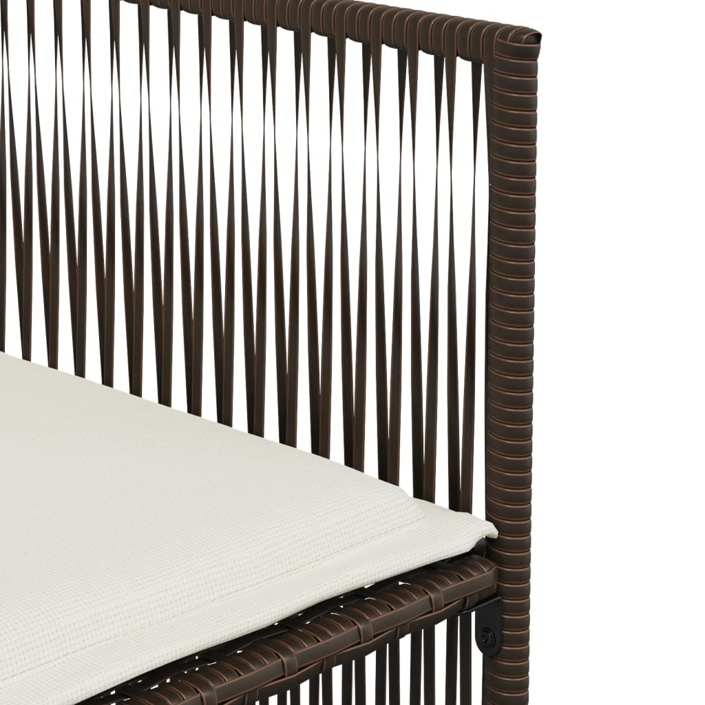 7-delige Tuinset met kussens poly rattan bruin is nu te koop bij PeponiXL, paradijselijk wonen!