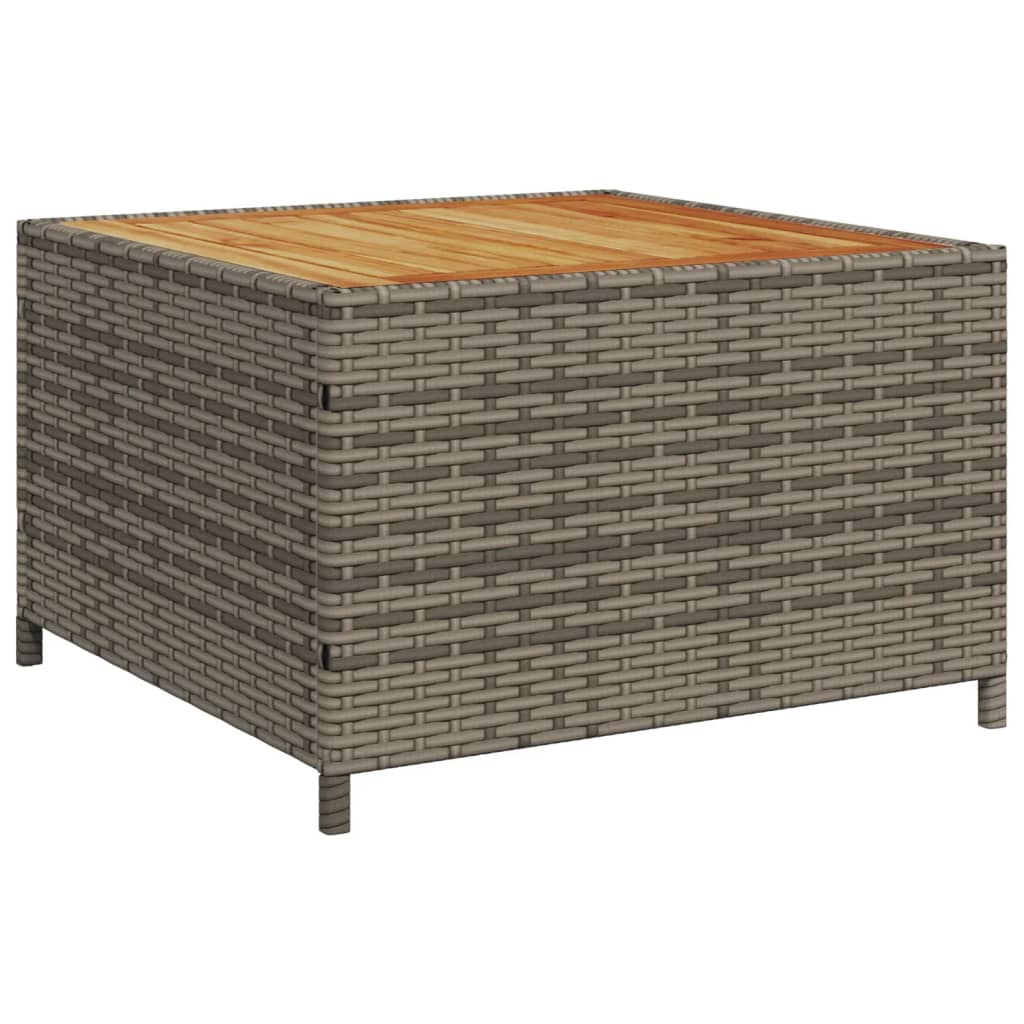 Tuinbank met tafel en kussens L-vormig poly rattan grijs is nu te koop bij PeponiXL, paradijselijk wonen!