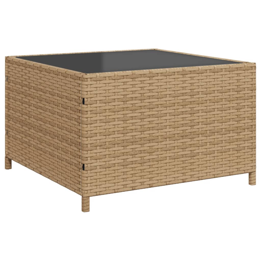 Tuinbank met tafel en kussens L-vormig poly rattan beige is nu te koop bij PeponiXL, paradijselijk wonen!