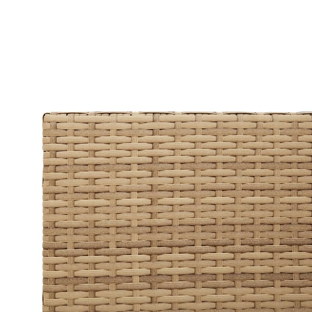 Tuinbank met tafel en kussens L-vormig poly rattan beige is nu te koop bij PeponiXL, paradijselijk wonen!