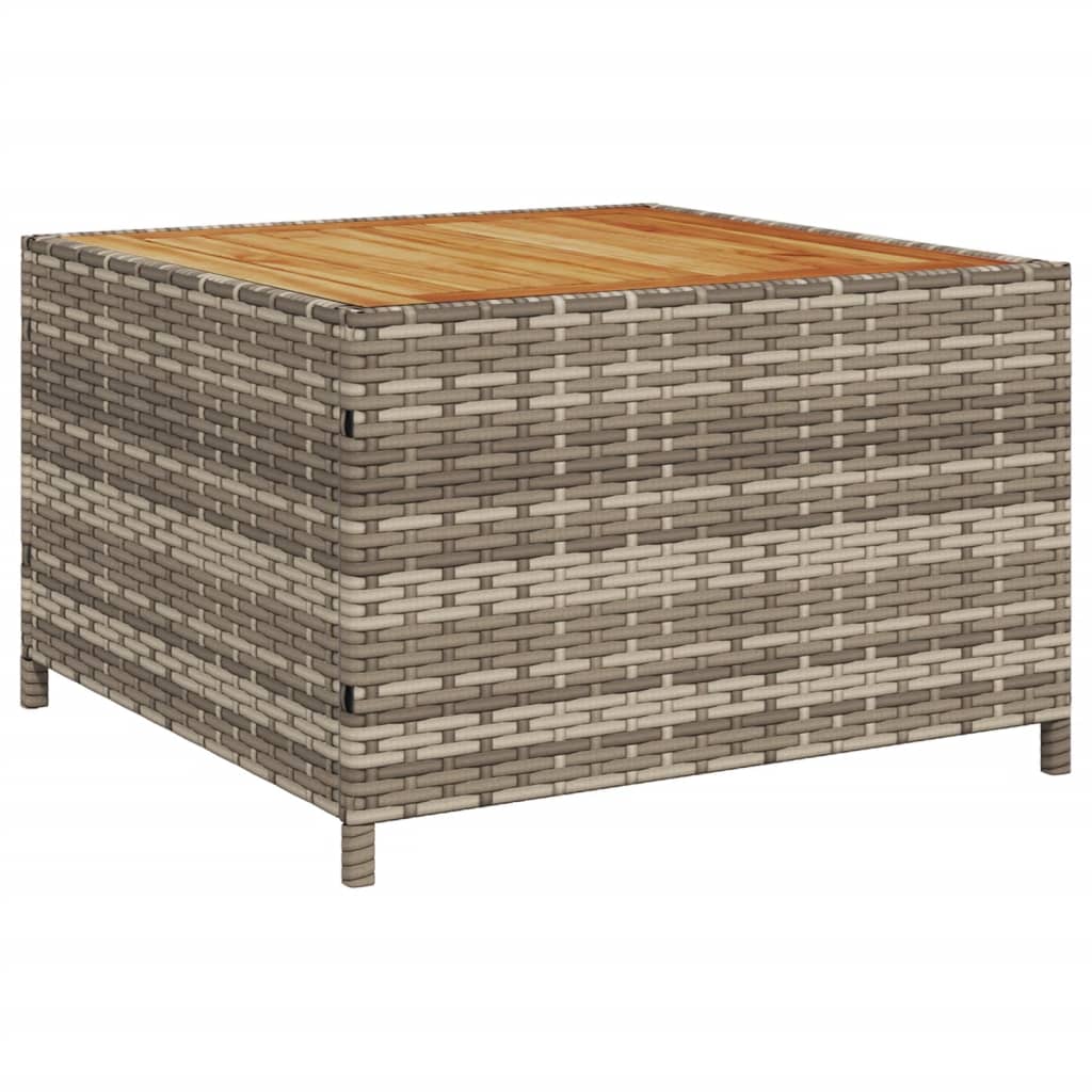 Tuinbank met tafel en kussens L-vormig poly rattan grijs is nu te koop bij PeponiXL, paradijselijk wonen!