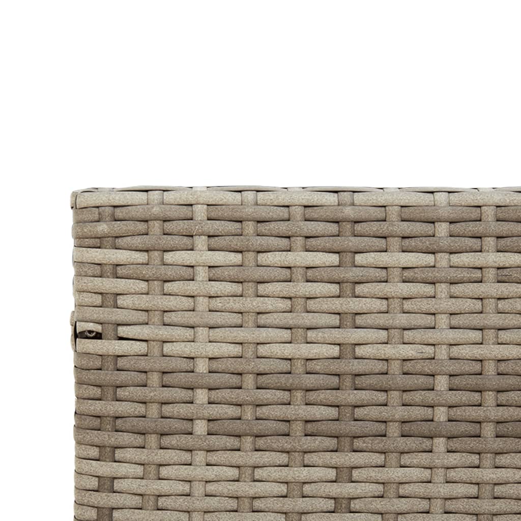 Tuinbank met tafel en kussens L-vormig poly rattan grijs is nu te koop bij PeponiXL, paradijselijk wonen!