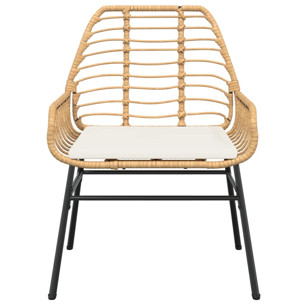 Tuinstoelen 2 st met kussens poly rattan bruin is nu te koop bij PeponiXL, paradijselijk wonen!
