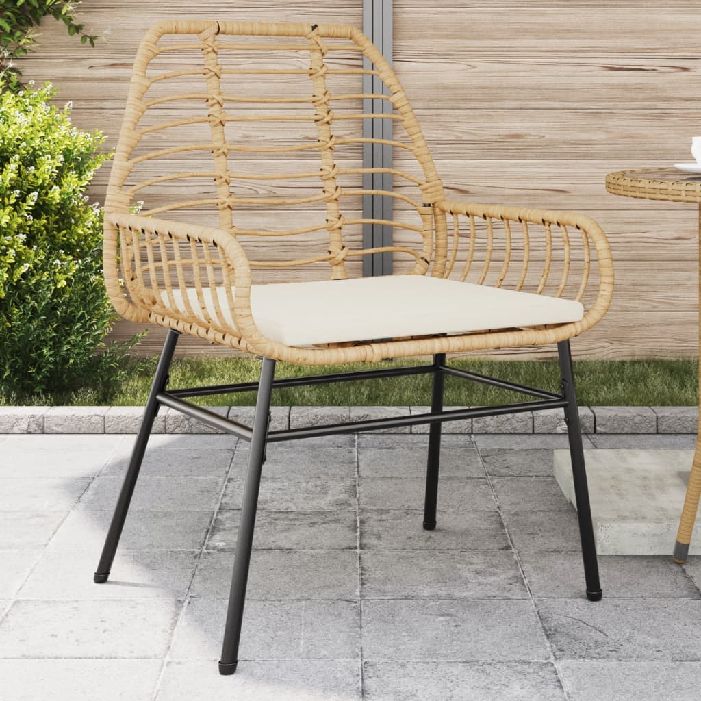 Tuinstoelen 2 st met kussens poly rattan bruin is nu te koop bij PeponiXL, paradijselijk wonen!