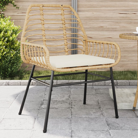 Tuinstoelen 2 st met kussens poly rattan bruin is nu te koop bij PeponiXL, paradijselijk wonen!