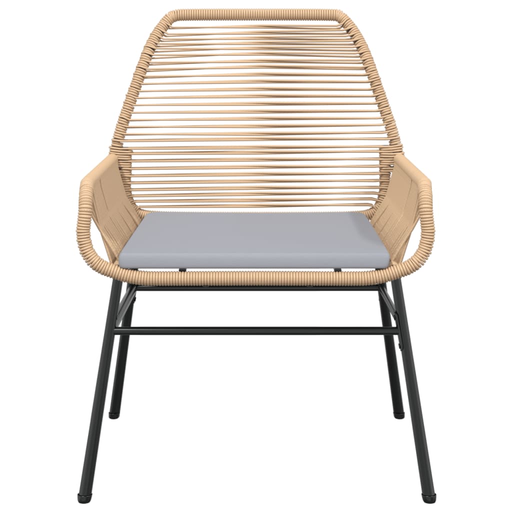 Tuinstoelen 2 st met kussens poly rattan bruin is nu te koop bij PeponiXL, paradijselijk wonen!