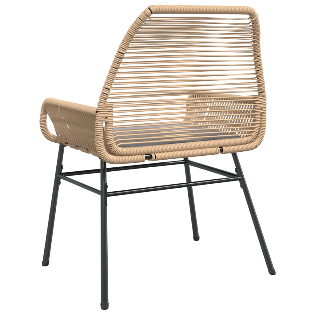Tuinstoelen 2 st met kussens poly rattan bruin is nu te koop bij PeponiXL, paradijselijk wonen!