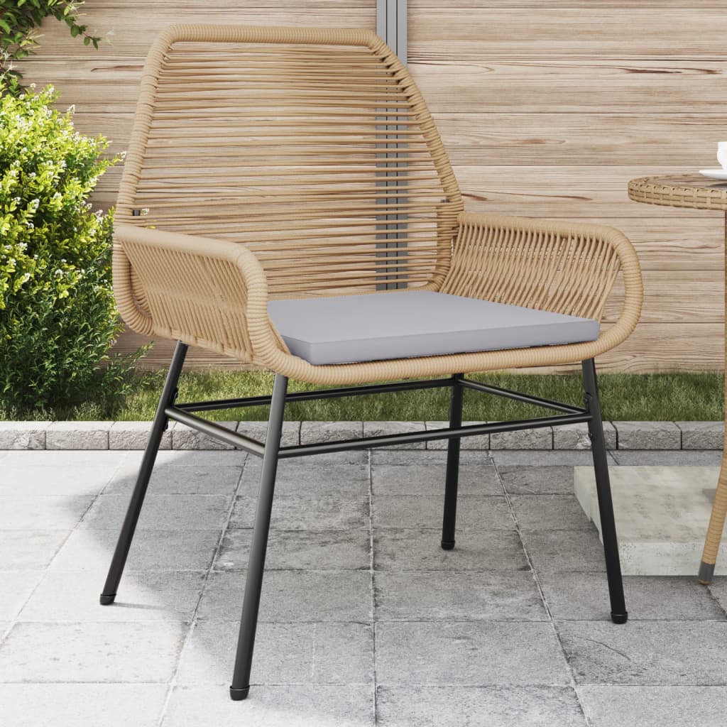 Tuinstoelen 2 st met kussens poly rattan bruin is nu te koop bij PeponiXL, paradijselijk wonen!