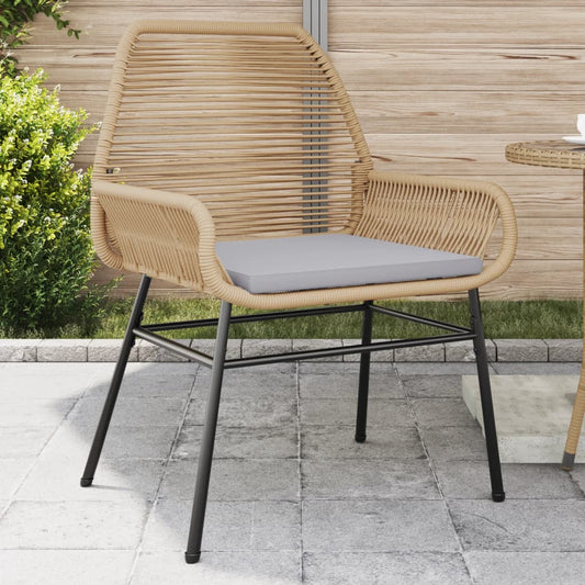 Tuinstoelen 2 st met kussens poly rattan bruin is nu te koop bij PeponiXL, paradijselijk wonen!