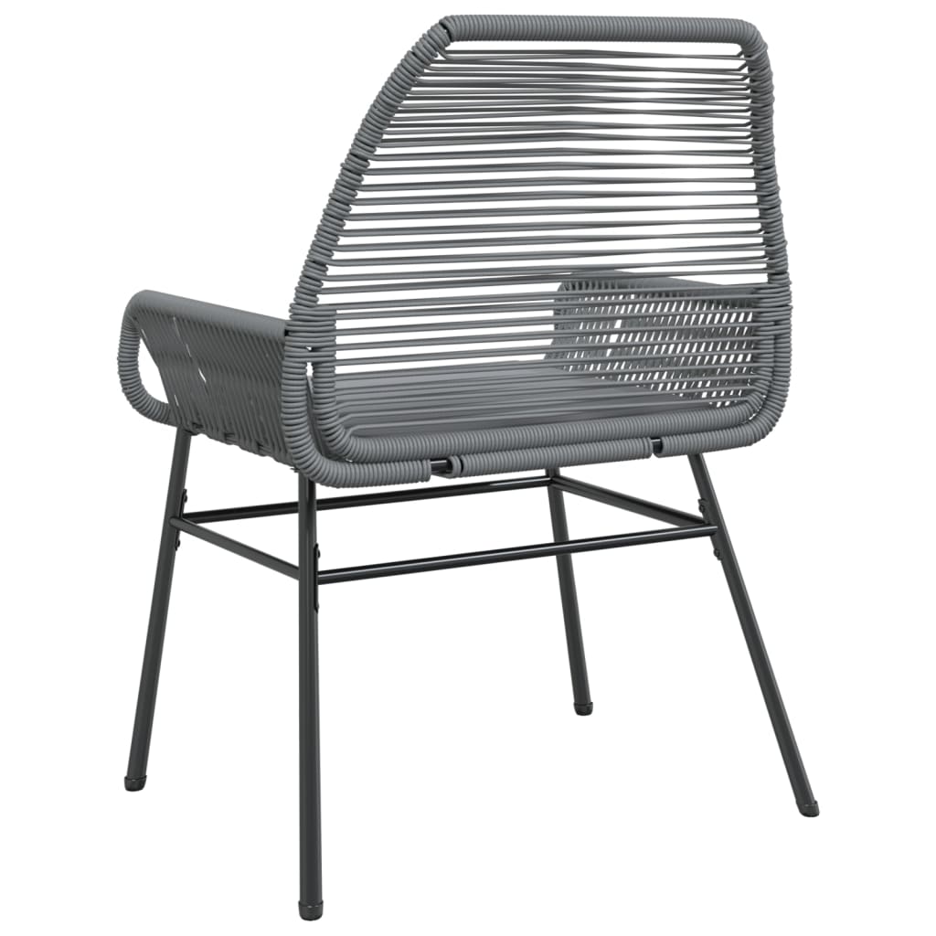 Tuinstoelen 2 st met kussens poly rattan grijs is nu te koop bij PeponiXL, paradijselijk wonen!