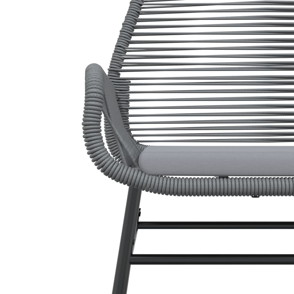 Tuinstoelen 2 st met kussens poly rattan grijs is nu te koop bij PeponiXL, paradijselijk wonen!