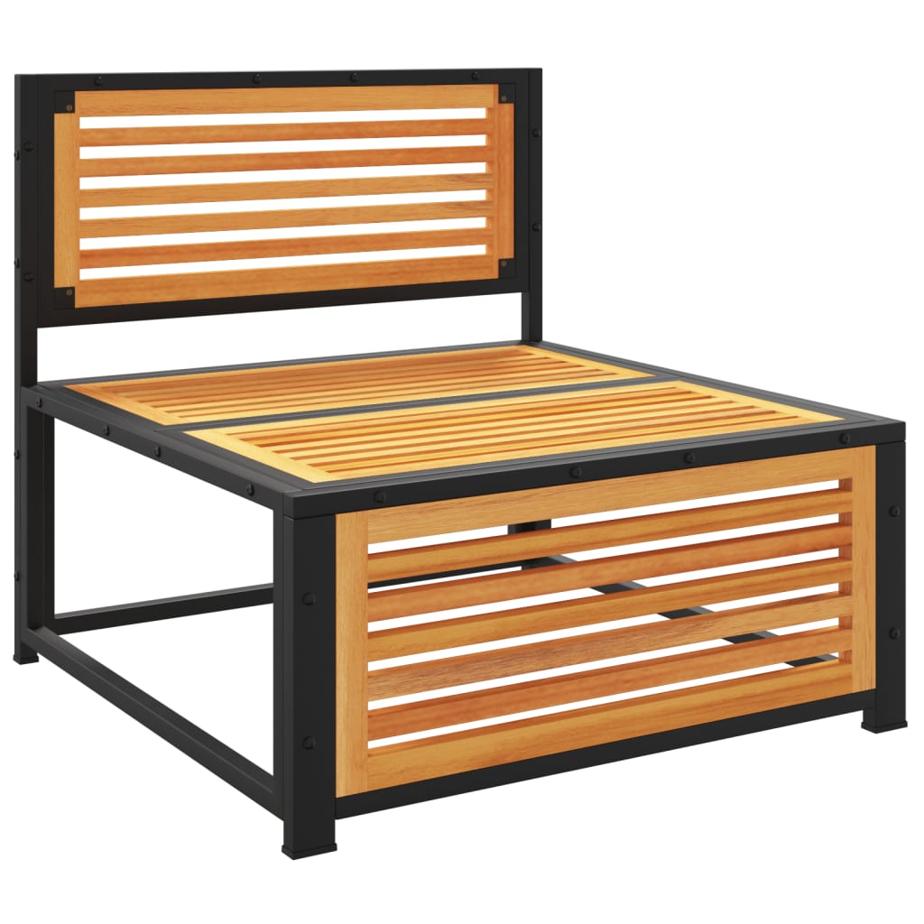 Tuinbank zonder armleuningen met kussens massief acaciahout is nu te koop bij PeponiXL, paradijselijk wonen!