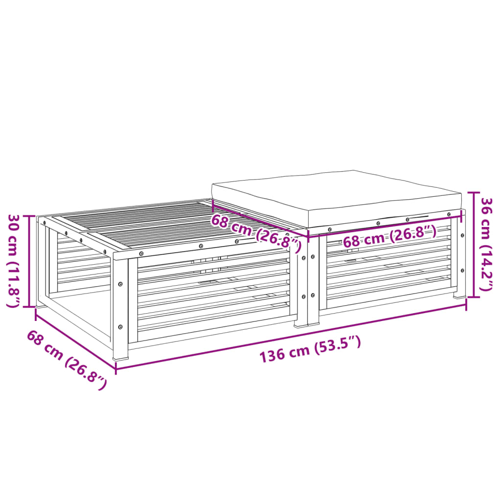 Tuintafel met kruk massief acaciahout is nu te koop bij PeponiXL, paradijselijk wonen!
