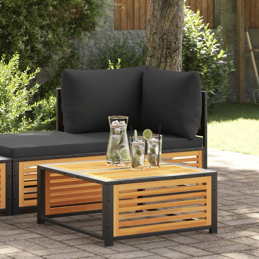 Tuintafel 68x68x30 cm massief acaciahout is nu te koop bij PeponiXL, paradijselijk wonen!