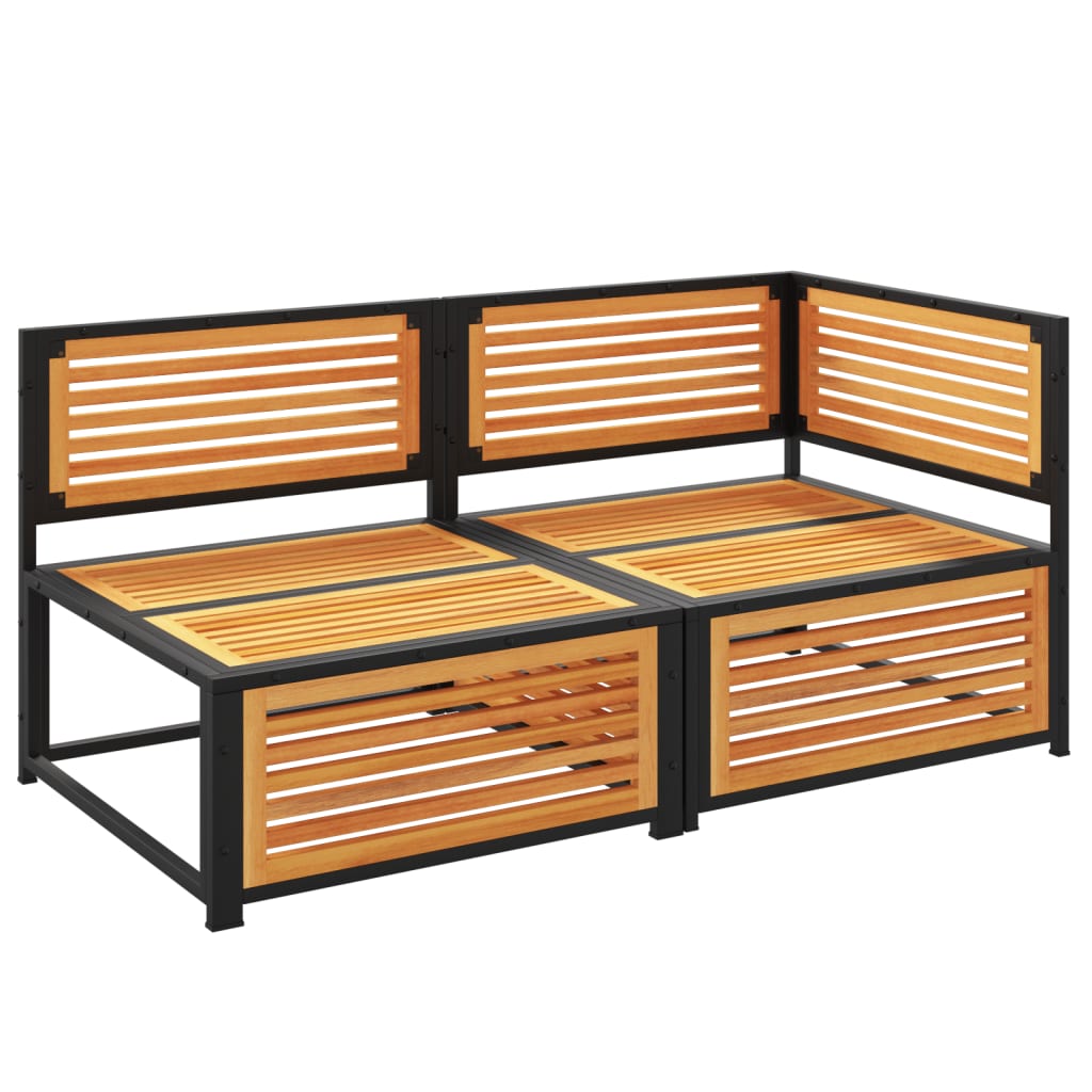 Tuinbank 2-zits met kussens massief acaciahout is nu te koop bij PeponiXL, paradijselijk wonen!