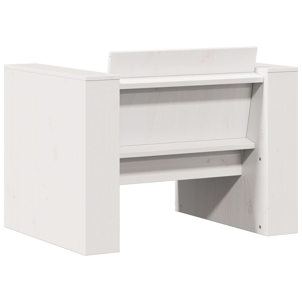 2-delige Loungeset massief grenenhout wit is nu te koop bij PeponiXL, paradijselijk wonen!