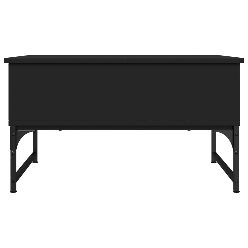 Salontafel 70x50x40 cm bewerkt hout en metaal zwart is nu te koop bij PeponiXL, paradijselijk wonen!