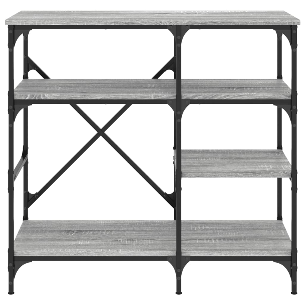 Bakkersrek 90x40x84 cm bewerkt hout en metaal grijs sonoma is nu te koop bij PeponiXL, paradijselijk wonen!