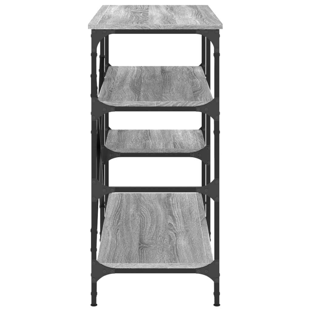 Bakkersrek 90x40x84 cm bewerkt hout en metaal grijs sonoma is nu te koop bij PeponiXL, paradijselijk wonen!