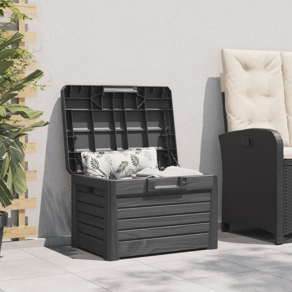 Kussenbox 73x50,5x46,5 cm polypropeen antracietkleurig is nu te koop bij PeponiXL, paradijselijk wonen!