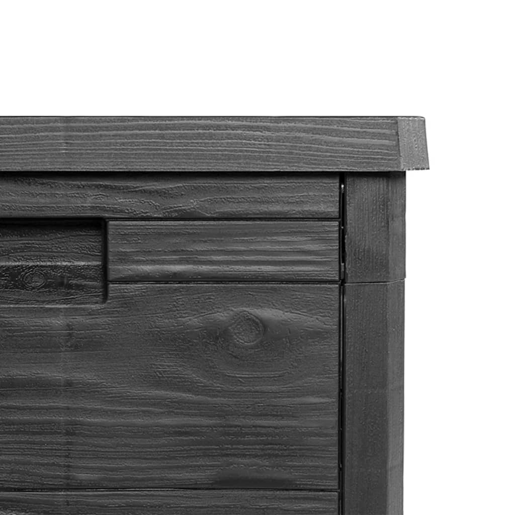 Kussenbox 77,5x44,5x53 cm polypropeen antracietkleurig is nu te koop bij PeponiXL, paradijselijk wonen!