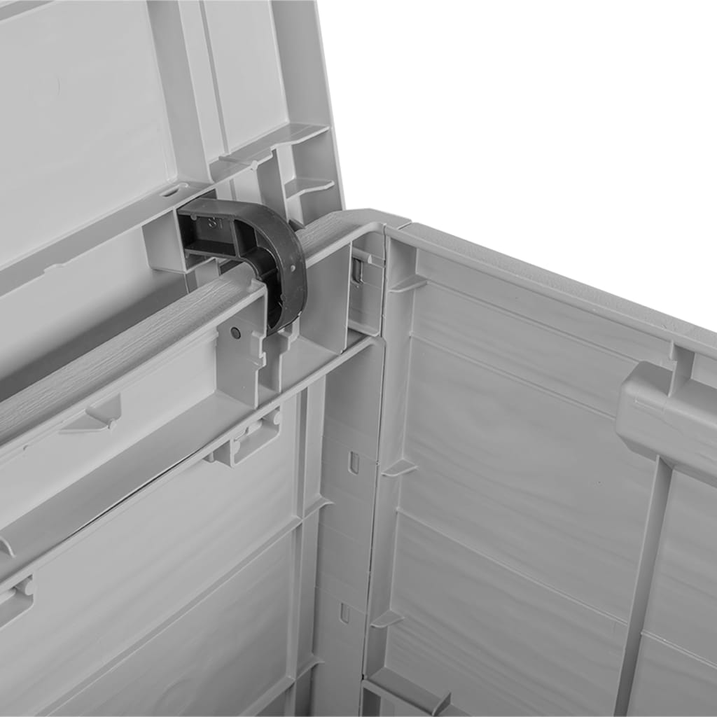 Kussenbox 77,5x44,5x53 cm polypropeen grijs is nu te koop bij PeponiXL, paradijselijk wonen!