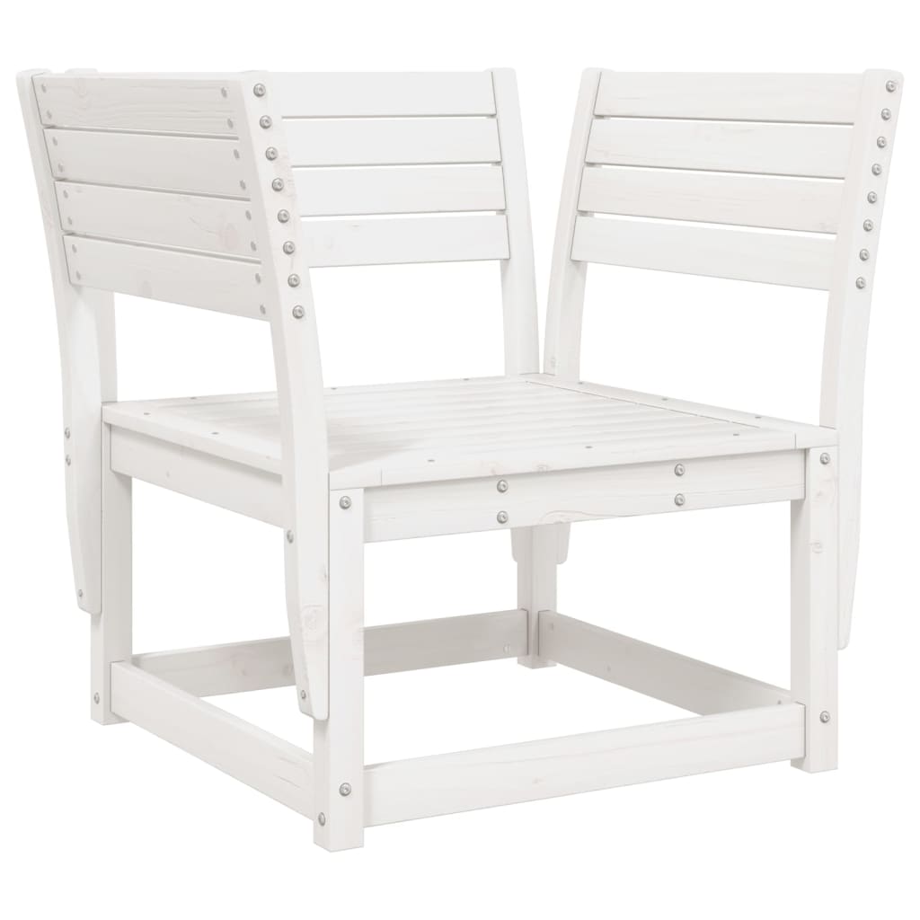 5-delige Loungeset massief grenenhout wit is nu te koop bij PeponiXL, paradijselijk wonen!