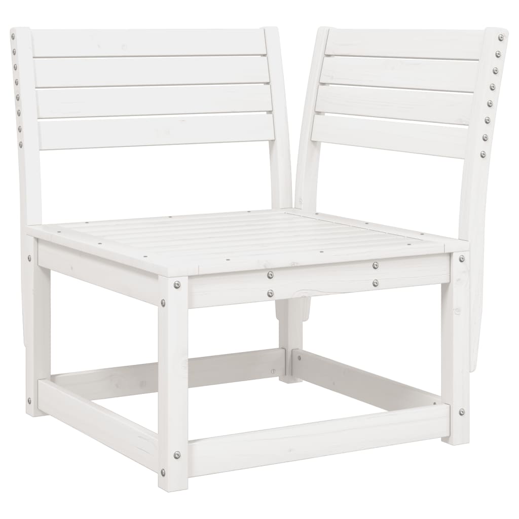 7-delige Loungeset massief grenenhout wit is nu te koop bij PeponiXL, paradijselijk wonen!
