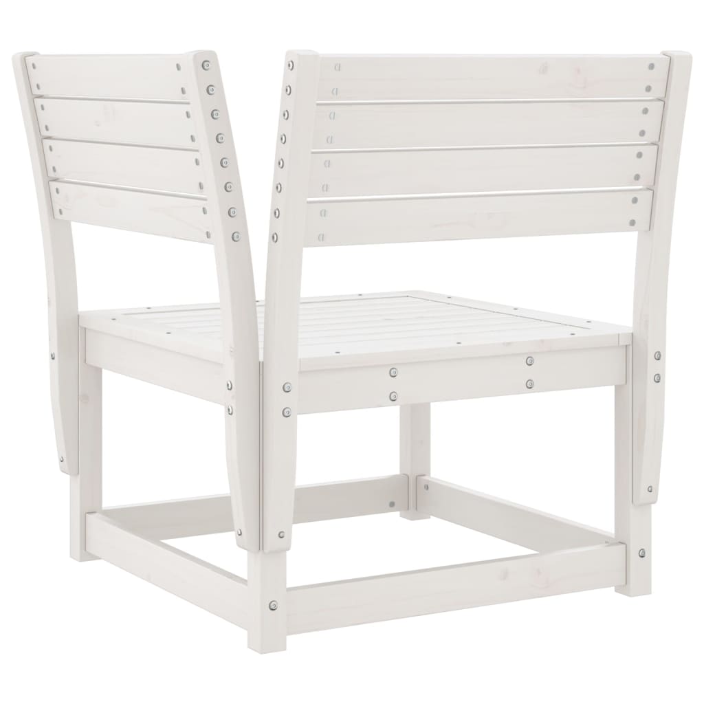 7-delige Loungeset massief grenenhout wit is nu te koop bij PeponiXL, paradijselijk wonen!