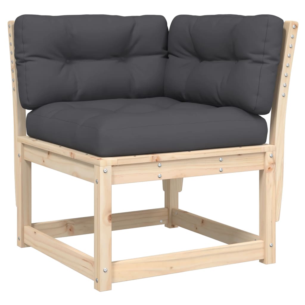 7-delige Loungeset met kussens massief grenenhout is nu te koop bij PeponiXL, paradijselijk wonen!
