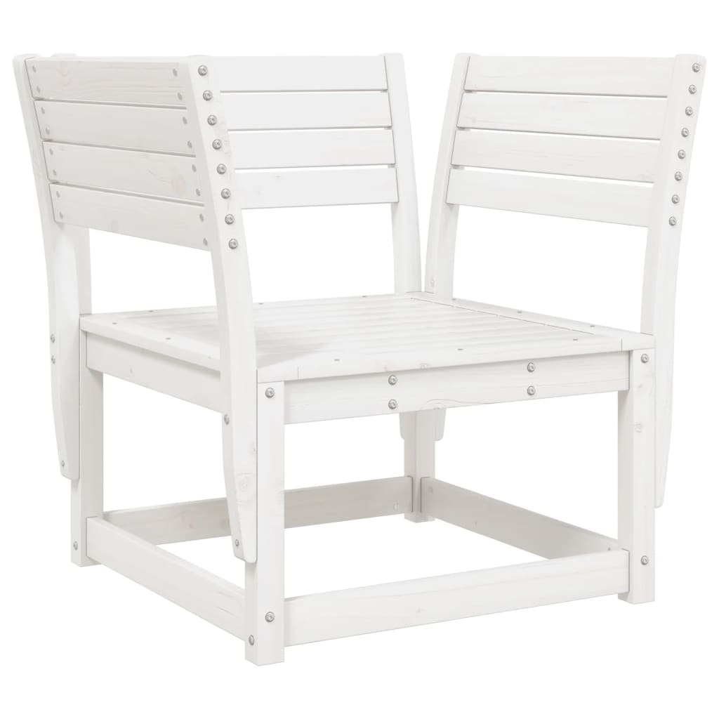 8-delige Loungeset massief grenenhout wit is nu te koop bij PeponiXL, paradijselijk wonen!