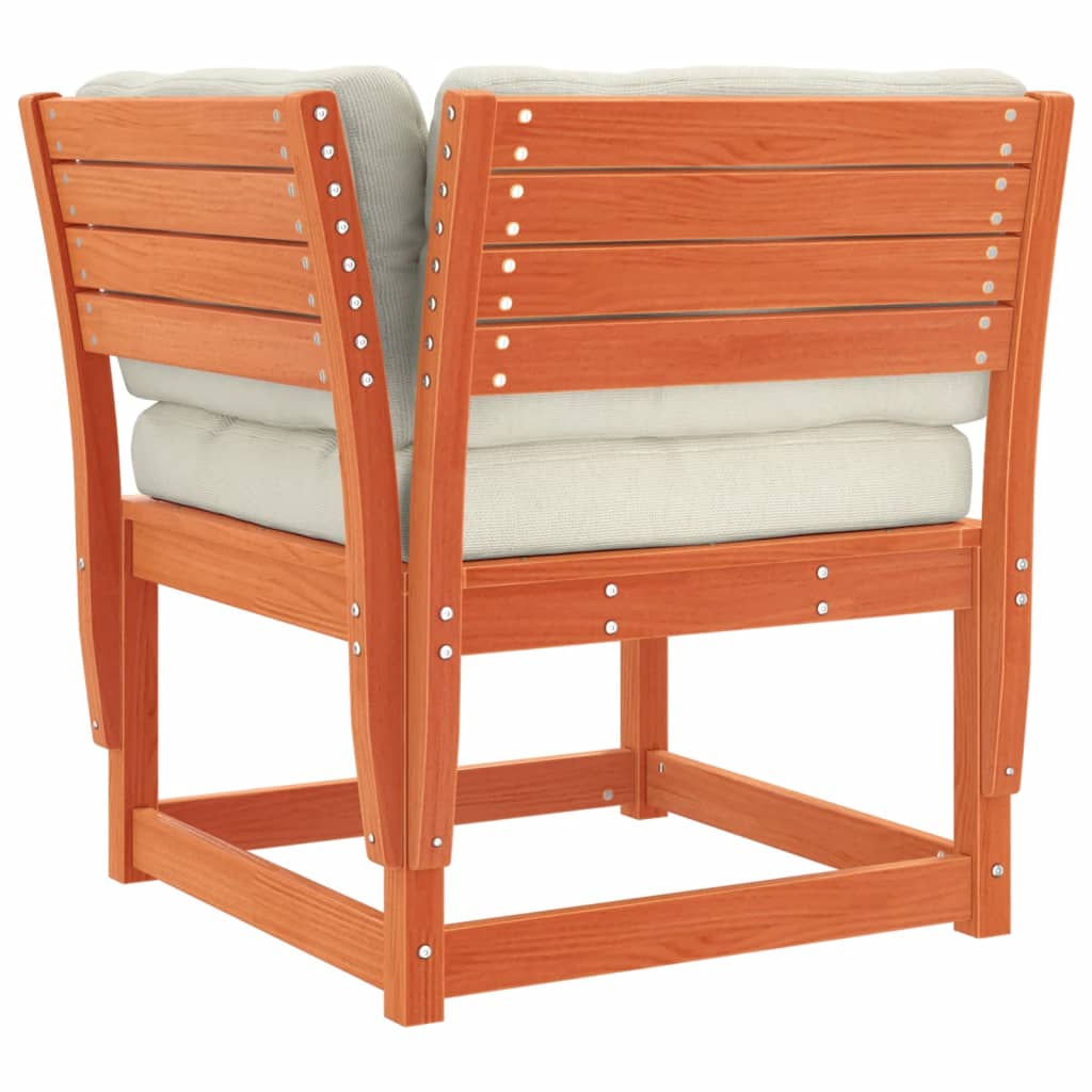8-delige Loungeset met kussens massief grenenhout wasbruin is nu te koop bij PeponiXL, paradijselijk wonen!