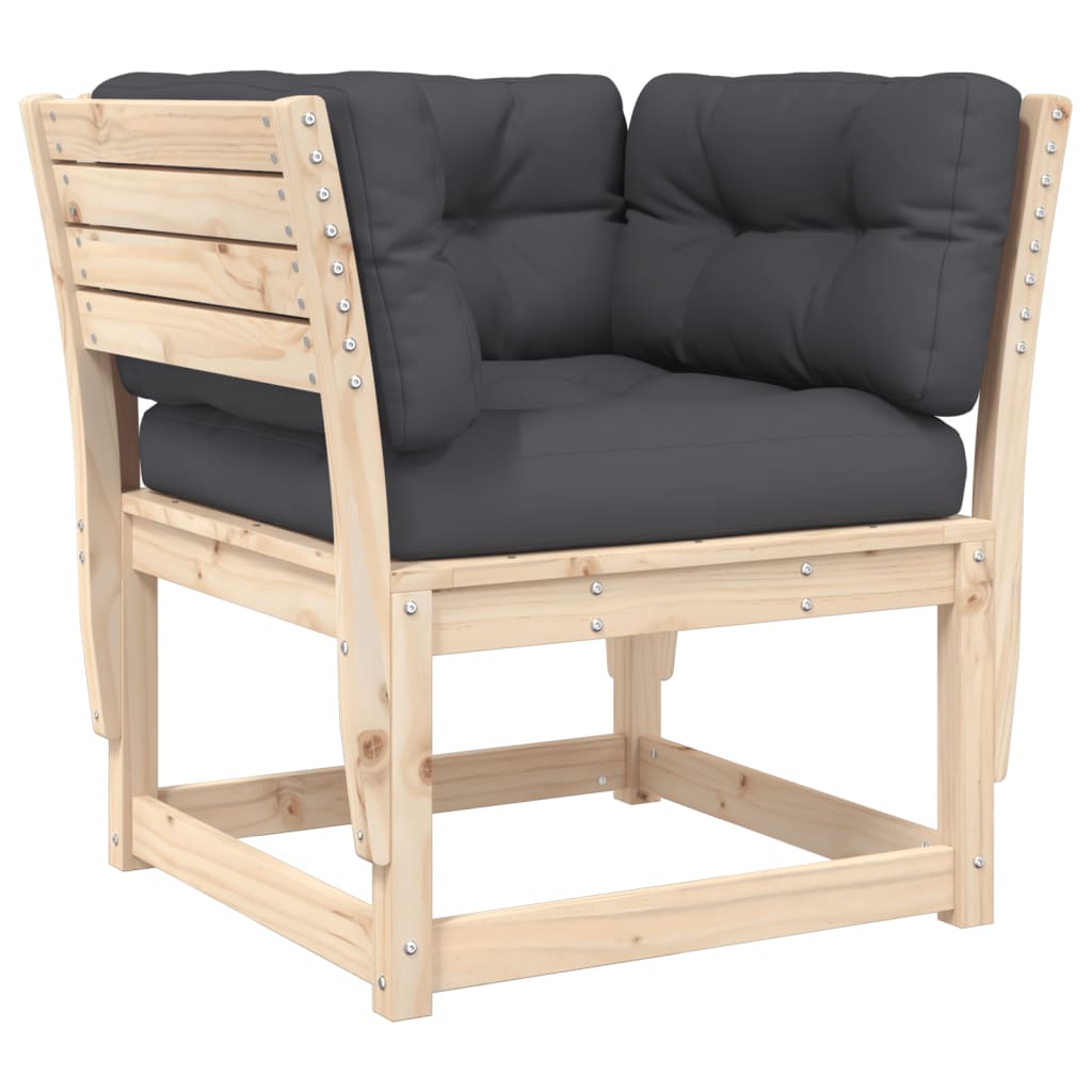 8-delige Loungeset met kussens massief grenenhout is nu te koop bij PeponiXL, paradijselijk wonen!