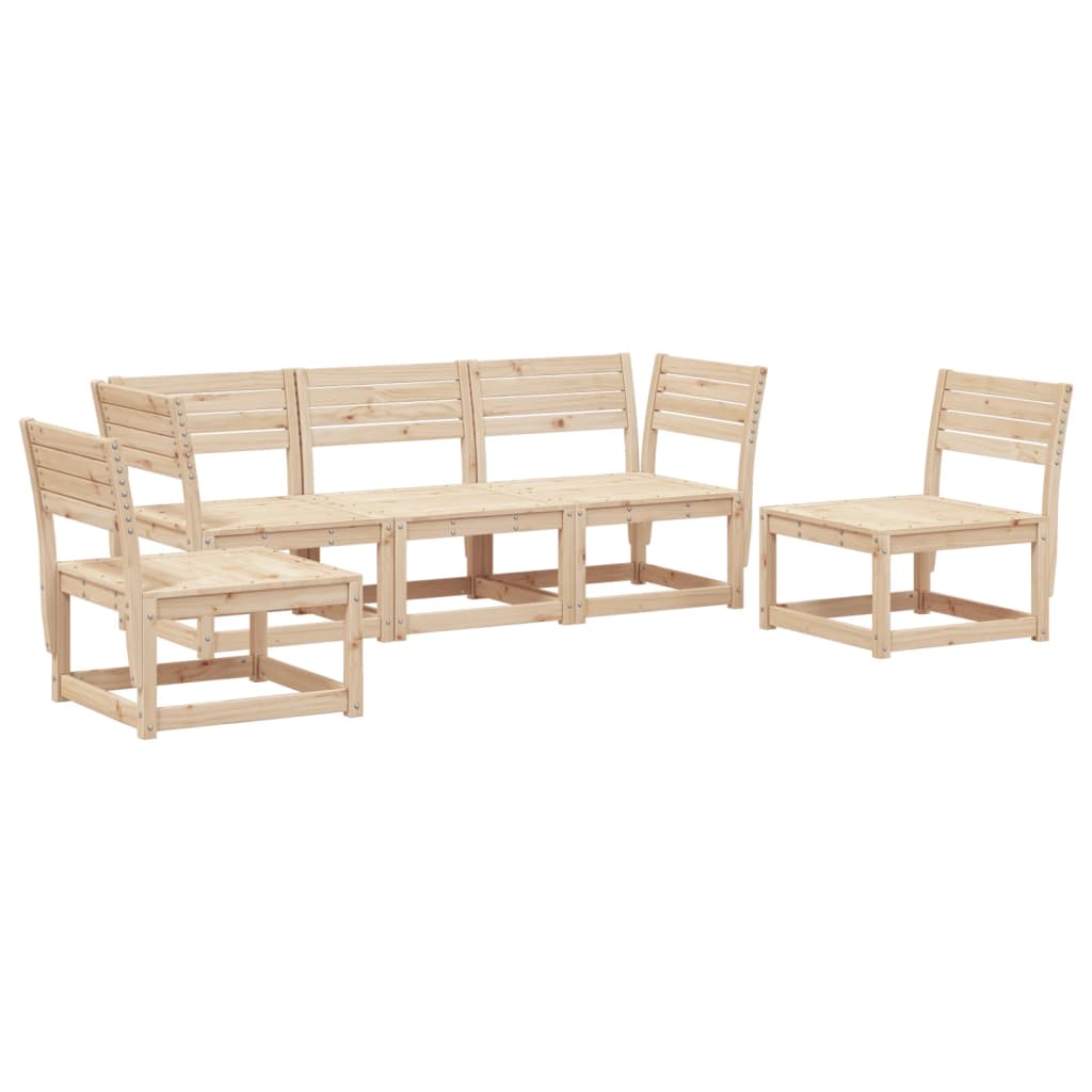5-delige Loungeset massief grenenhout is nu te koop bij PeponiXL, paradijselijk wonen!