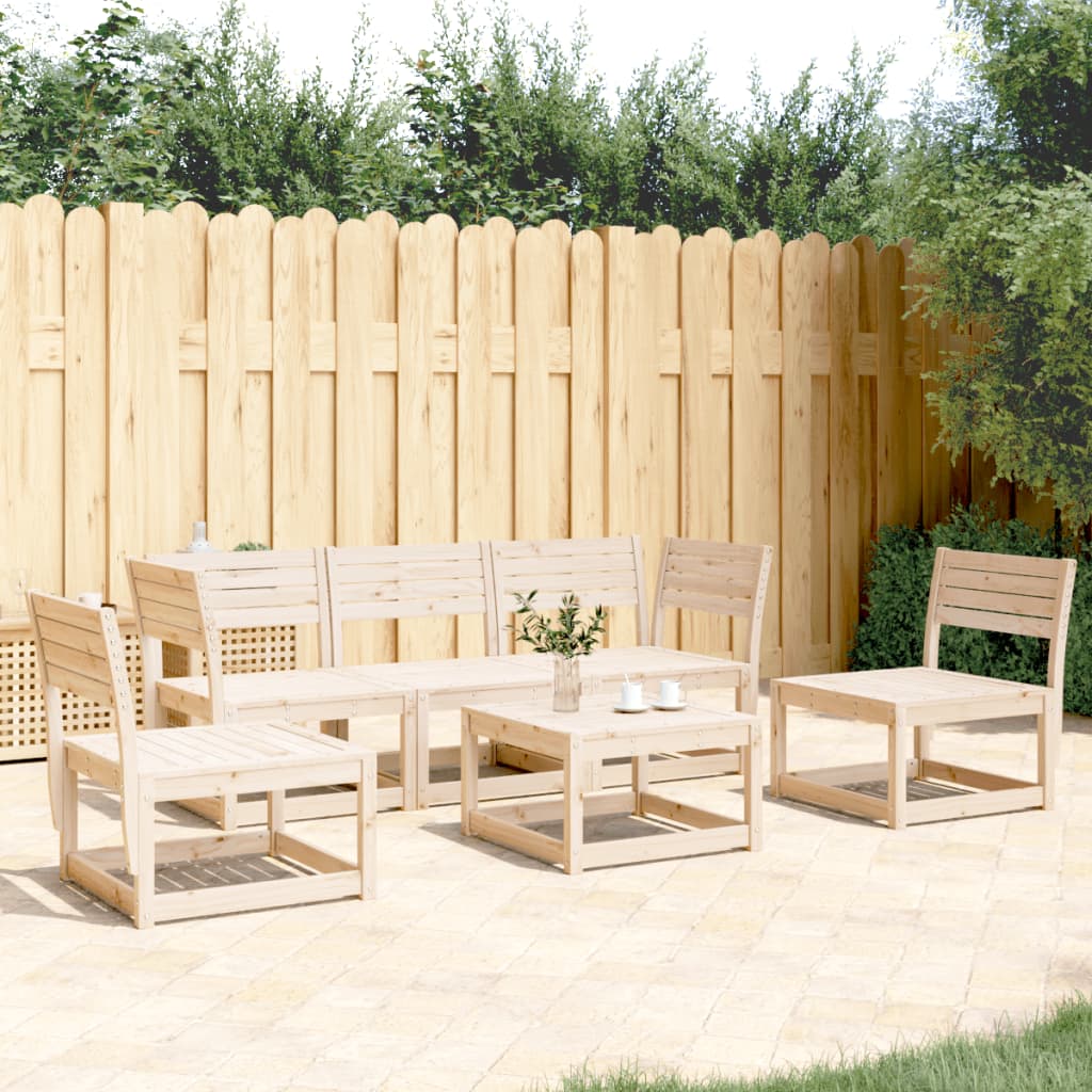 5-delige Loungeset massief grenenhout is nu te koop bij PeponiXL, paradijselijk wonen!