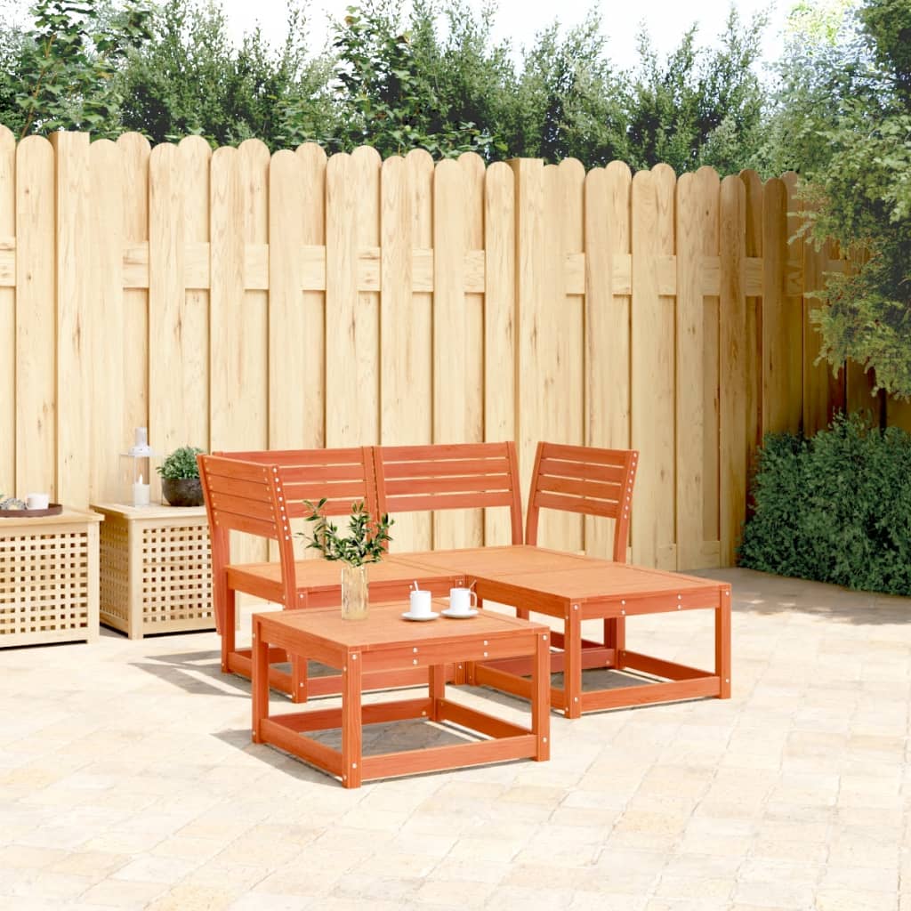 3-delige Loungeset massief grenenhout wasbruin is nu te koop bij PeponiXL, paradijselijk wonen!