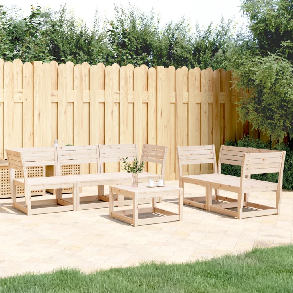 5-delige Loungeset massief grenenhout is nu te koop bij PeponiXL, paradijselijk wonen!