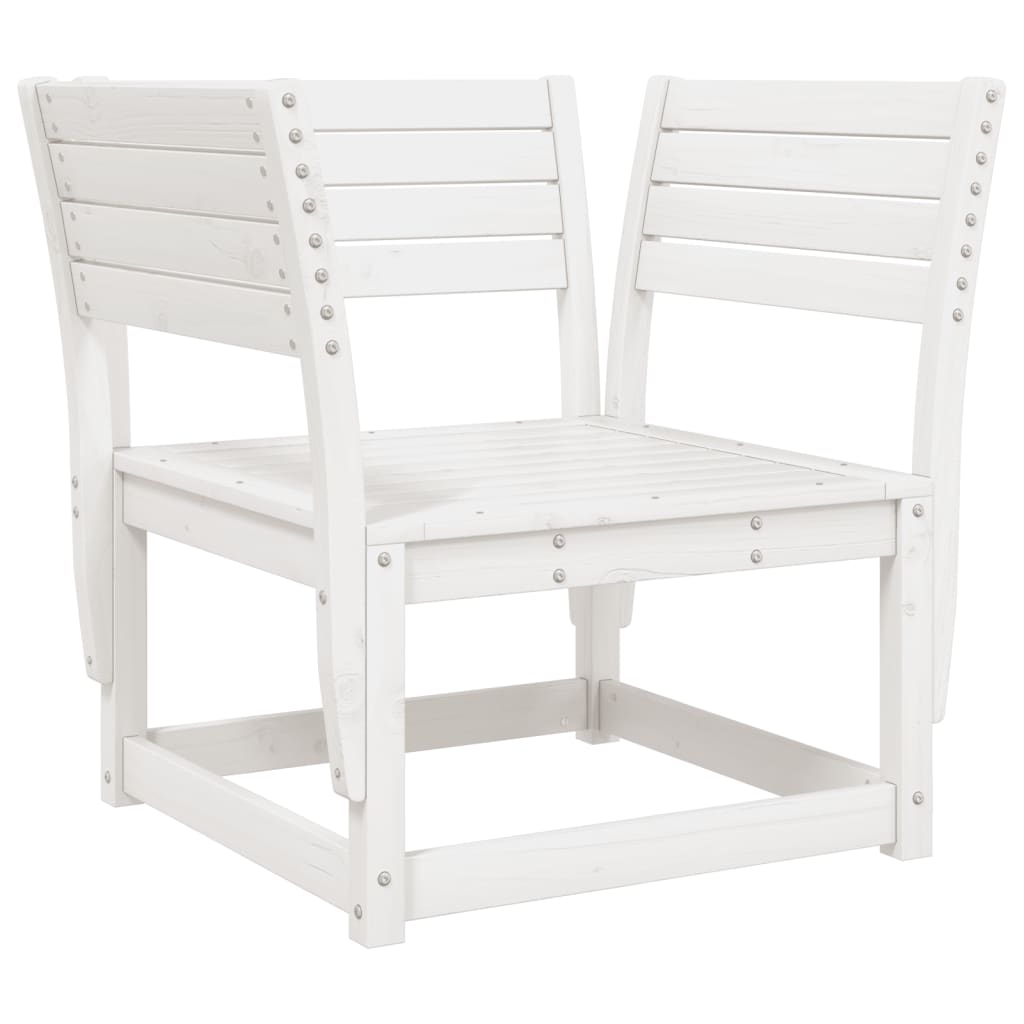 5-delige Loungeset massief grenenhout wit is nu te koop bij PeponiXL, paradijselijk wonen!