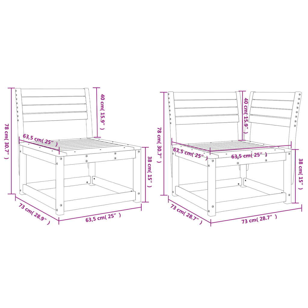 6-delige Loungeset massief grenenhout is nu te koop bij PeponiXL, paradijselijk wonen!