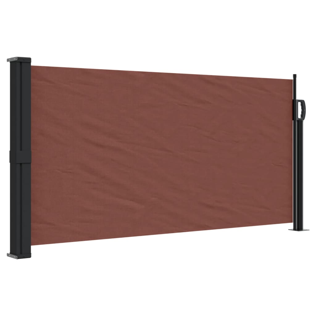 Windscherm uittrekbaar 100x300 cm bruin is nu te koop bij PeponiXL, paradijselijk wonen!