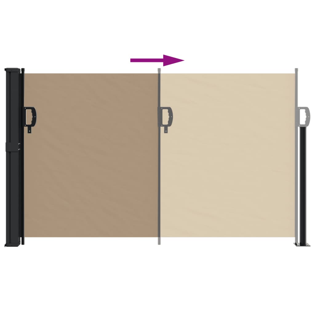 Windscherm uittrekbaar 117x300 cm taupe is nu te koop bij PeponiXL, paradijselijk wonen!