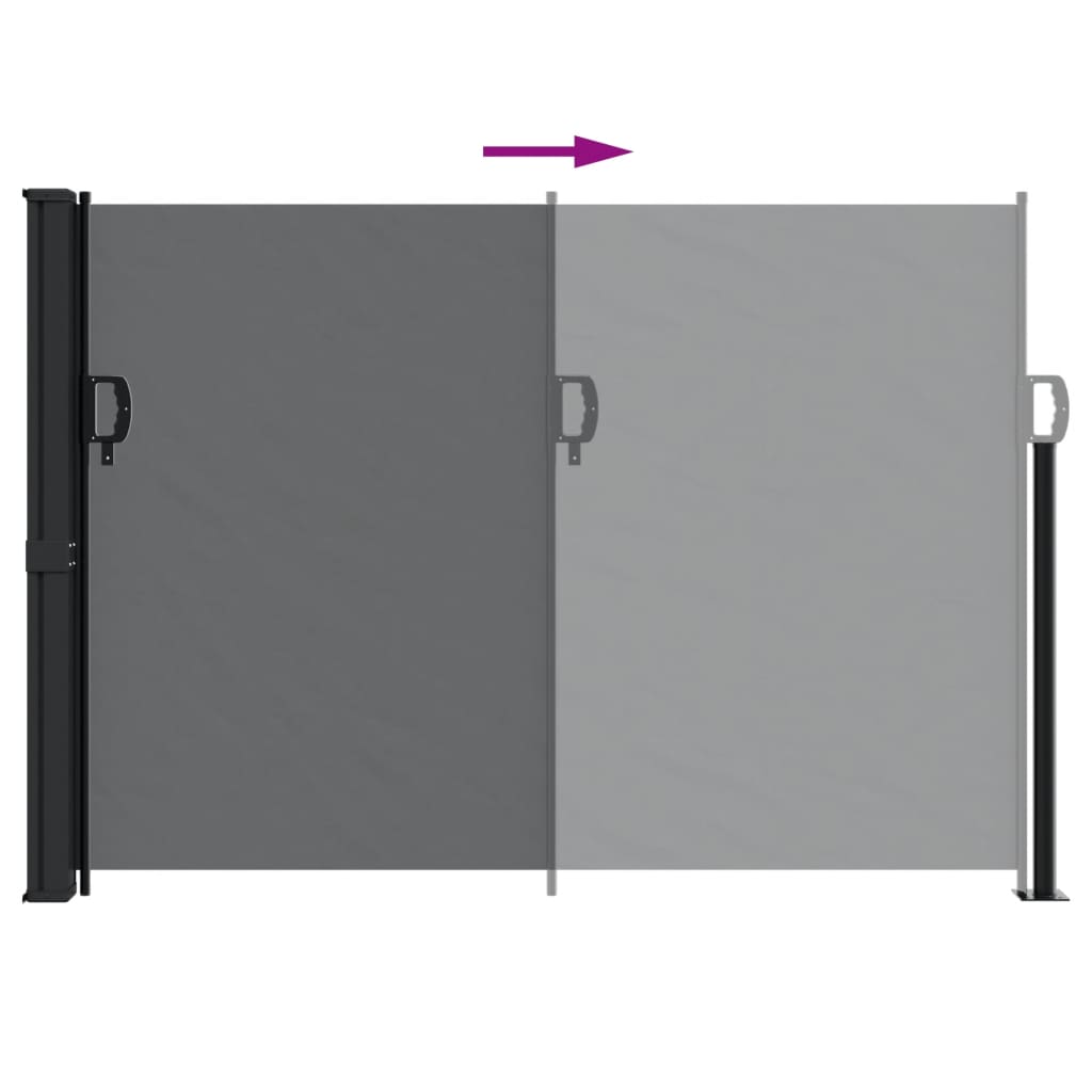 Windscherm uittrekbaar 140x300 cm zwart is nu te koop bij PeponiXL, paradijselijk wonen!