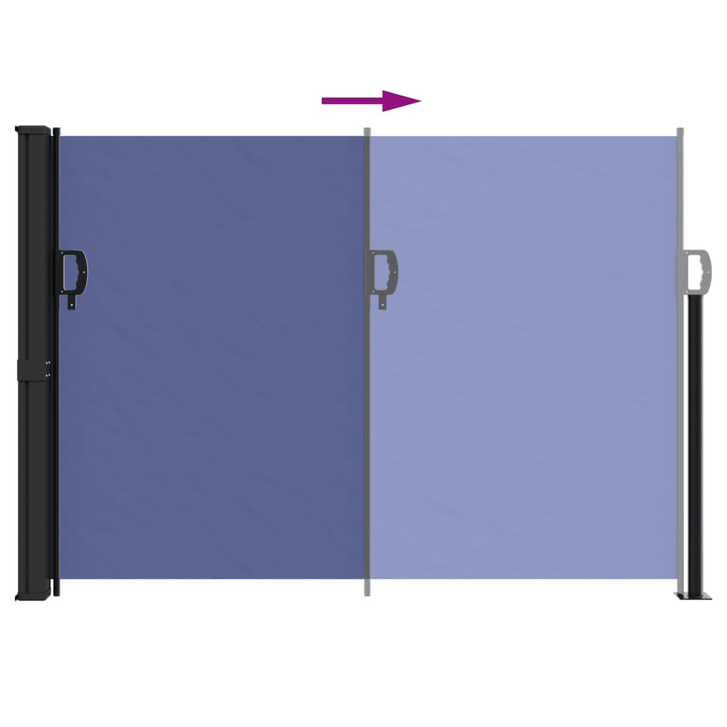 Windscherm uittrekbaar 140x300 cm blauw is nu te koop bij PeponiXL, paradijselijk wonen!