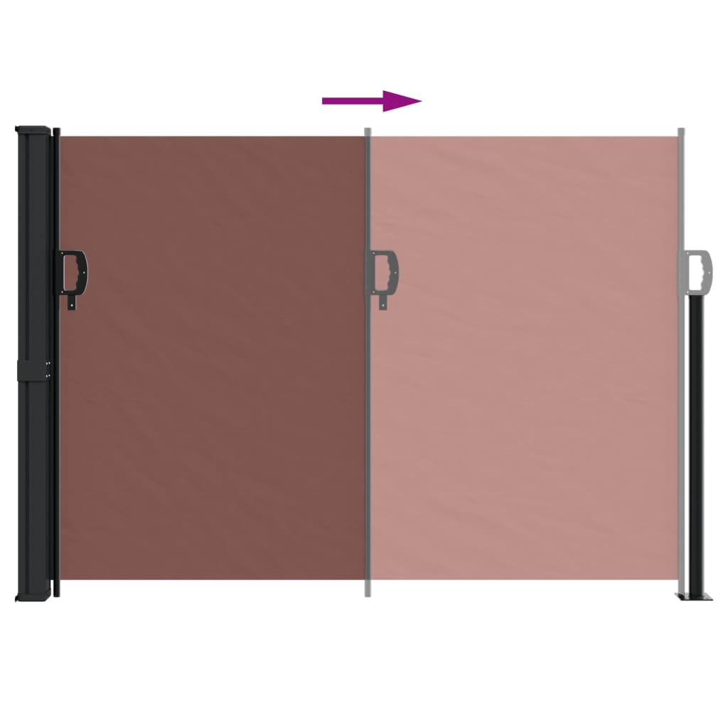 Windscherm uittrekbaar 140x300 cm bruin is nu te koop bij PeponiXL, paradijselijk wonen!