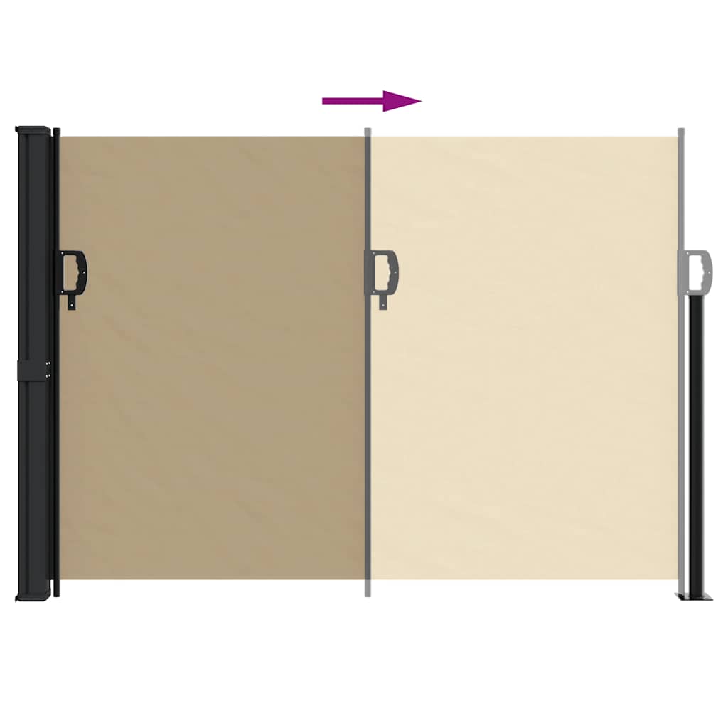 Windscherm uittrekbaar 140x300 cm beige is nu te koop bij PeponiXL, paradijselijk wonen!