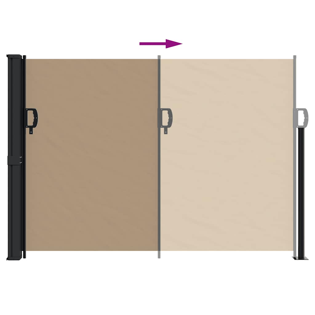 Windscherm uittrekbaar 140x300 cm taupe is nu te koop bij PeponiXL, paradijselijk wonen!