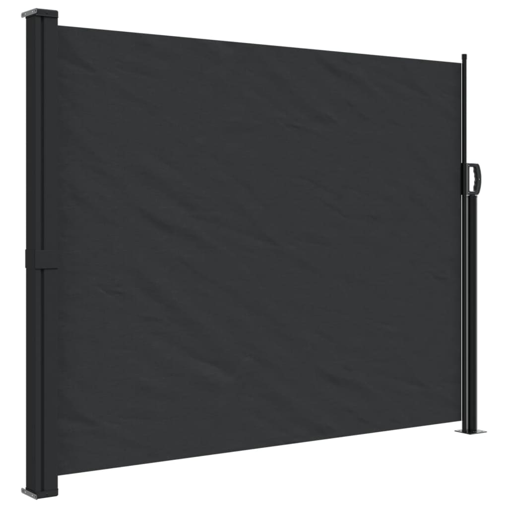 Windscherm uittrekbaar 160x300 cm zwart is nu te koop bij PeponiXL, paradijselijk wonen!