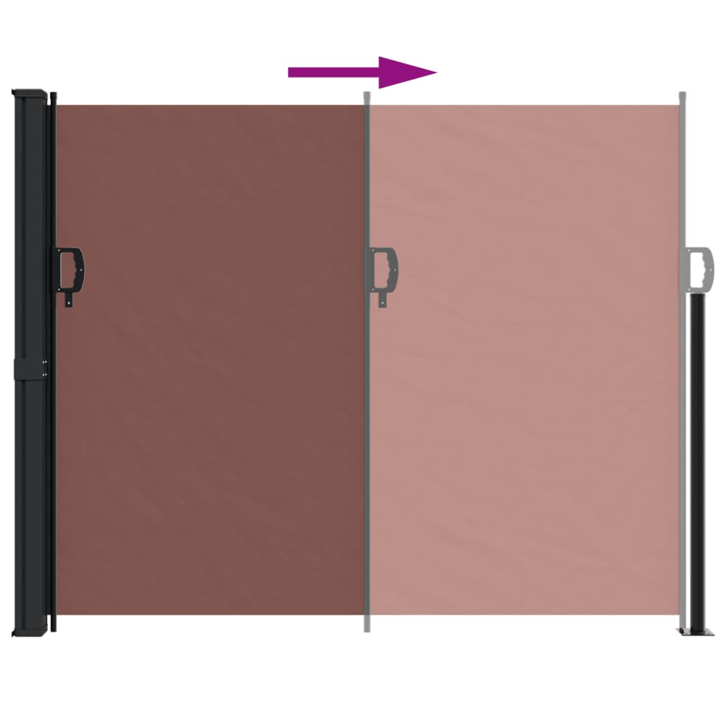 Windscherm uittrekbaar 160x300 cm bruin is nu te koop bij PeponiXL, paradijselijk wonen!