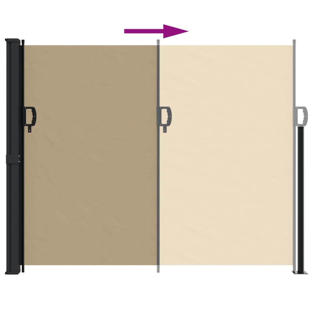 Windscherm uittrekbaar 160x300 cm beige is nu te koop bij PeponiXL, paradijselijk wonen!