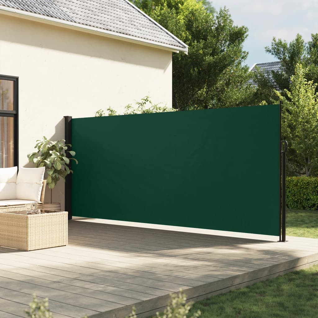 Windscherm uittrekbaar 160x300 cm donkergroen is nu te koop bij PeponiXL, paradijselijk wonen!